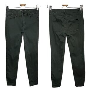 WHBM Embellished Strip Crop Jeans